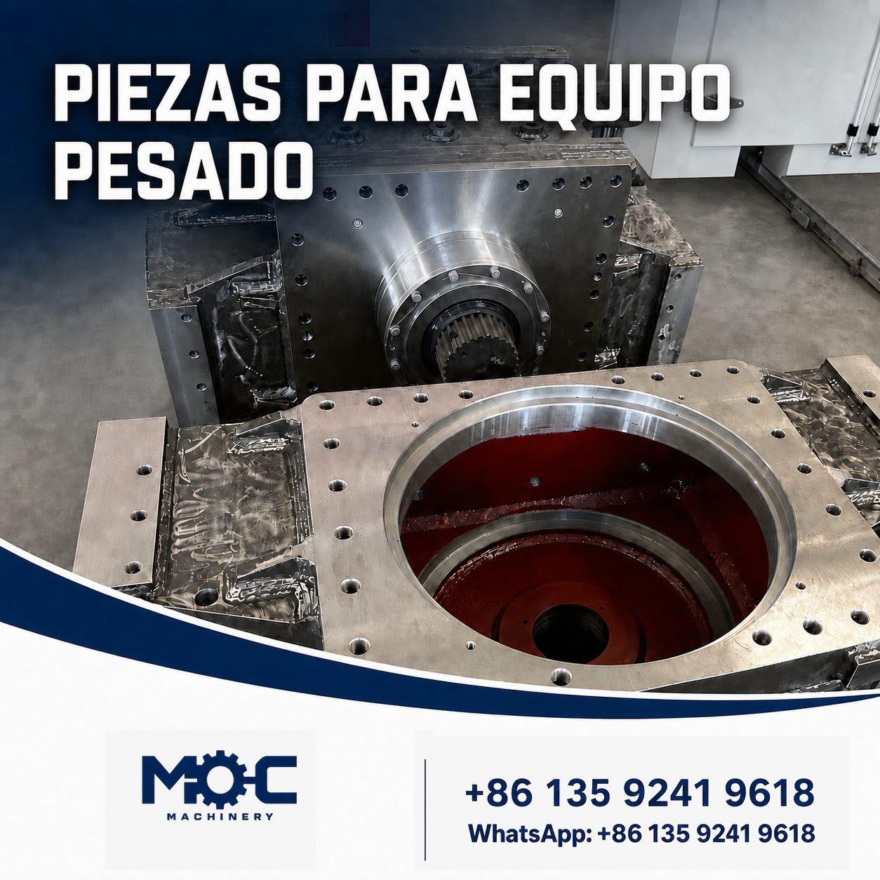 Heavy equipment parts machined by MadeOnChina